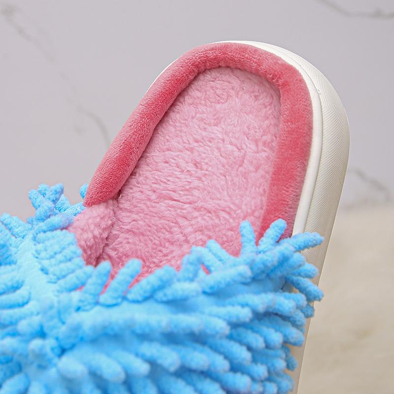Fashion Cartoon Monster Fluffy Slippers for Women Winter Thick Sole Warm Cotton Slippers Woman Funny Indoor Anti-Slip Home Slides Shoes