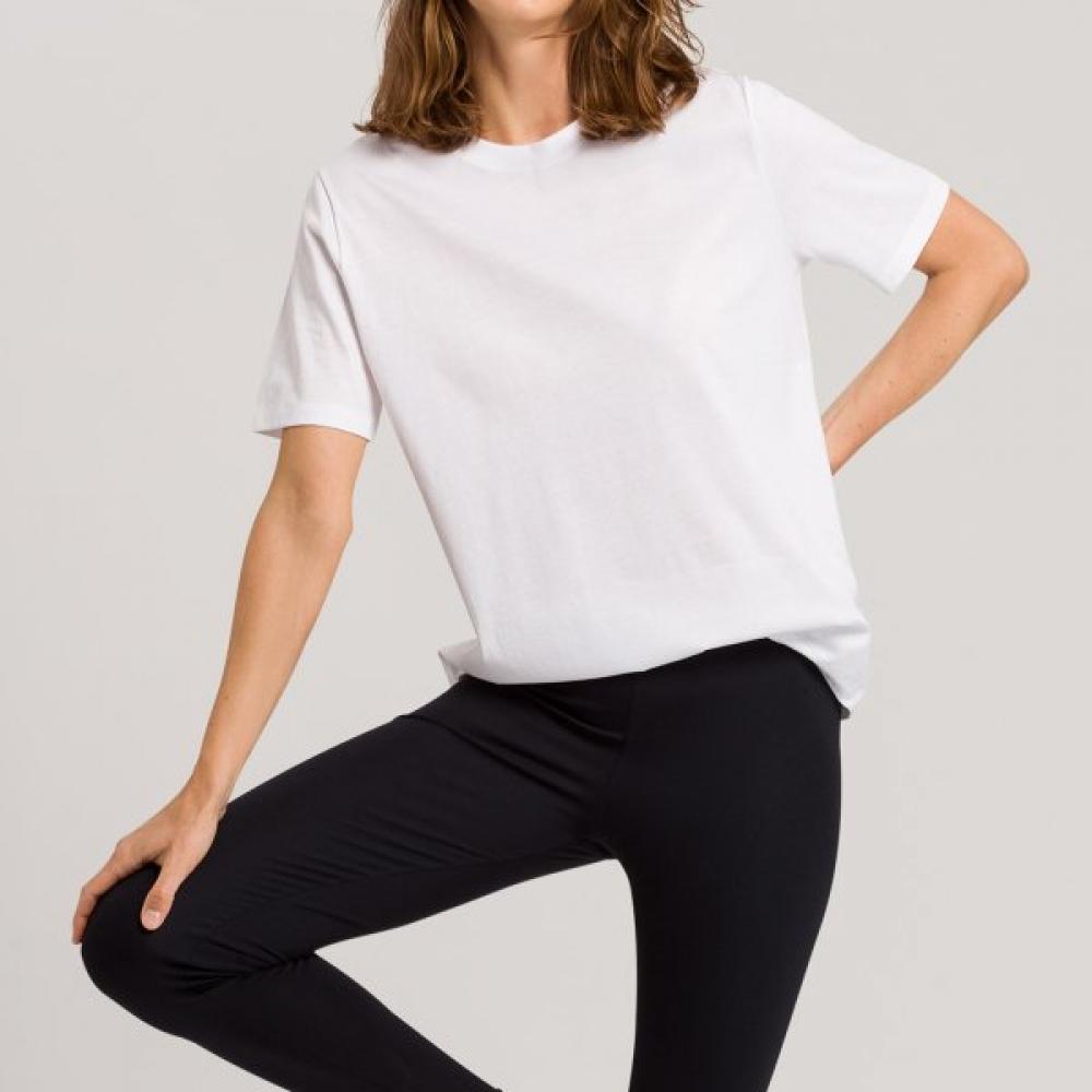 

Hanro ShorT Sleeve T shirT 78662 whiTe white/M