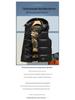 Men's Black and Gold Hooded Winter Down Cotton Gilet Vest