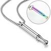 Mindful Breathing Necklace Stainless Steel Anxiety Reduction Necklace Stress And Panic Relief Necklace Adjustable Length Meditation Inner Peace