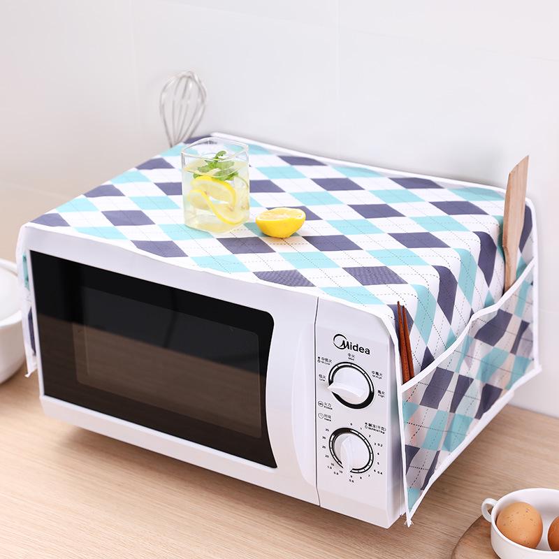 Microwave Dustproof and Oilproof PEVA Cotton Linen Cover