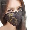 Women Fashion Washable Breathable Dust-Proof Lace Party Wedding Bride Face Cover