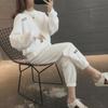 Women's Spring & Autumn 2023 Casual Two-Piece Suit: Fashionable Loose Sweatshirt and Trousers Set