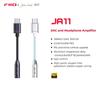 Jade Audio JA11 USB DAC with Built-in Headphone Amplifier, Bus-Powered, FIIO 3.5mm to USB Type-C Converter, Compact and Lightweight (White)