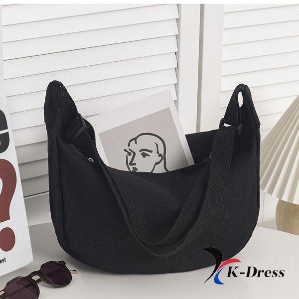 2-color Crescent Cross Canvas Eco Bag