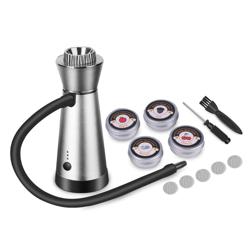 Tragbarer Räucherinfusor mit Holzchips Rauchgeschmacks-Infusor-Pistolen mit Holzchips für Küche BBQ Cocktails Verwendung