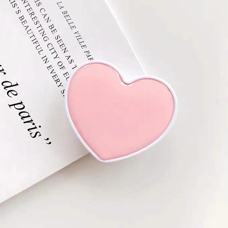 1116 Heart Shaped Phone Socket Holder Finger Grip Bracket Support Telephone for IPhone 11 11 11 Samsung Pocket Socket Stand