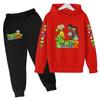 Kids Fall/Winter Hoodie Boy Girl Toddler Pullover 3-12Yrs Fashion Cartoon Game Print Clothes Casual Top+Pants 2P Sports Coat Set