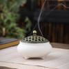 Celadon Ceramic Incense Burner - Antique Style, Small Size, Ice Crack Kiln, Sandalwood Incense Holder.