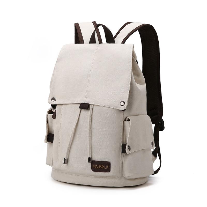 New Canvas Men s Trendy Backpack with Large Capacity for Middle School Students, Casual Travel Backpack