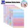 Rainbow To Do List Multicolors Bookmark Memo Pad Notepads Scribed Sticky Notes  Stationery