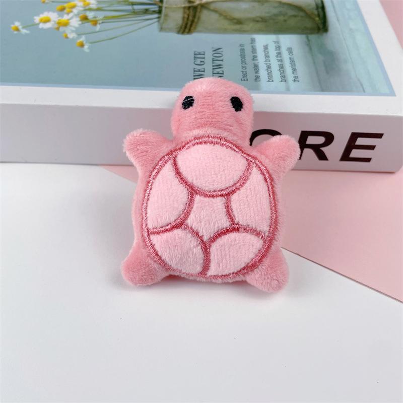 Tortoise Keychain Cute Animal Cartoon Key Pendant Decorative Soft Stuffed Plush Toy Keyring Sea Turtle Car Bag Pendant