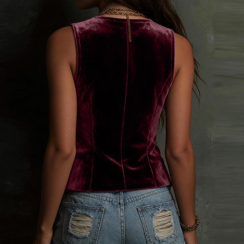 2026 Spring/Summer Women's Sleeveless Button Vest Tank Top - Sexy & Stylish