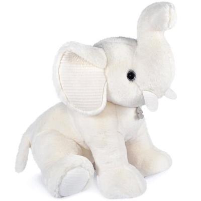 Peluche Histoire d'Ours Preppy Chic - Éléphant - Blanc - 60/99 Cm