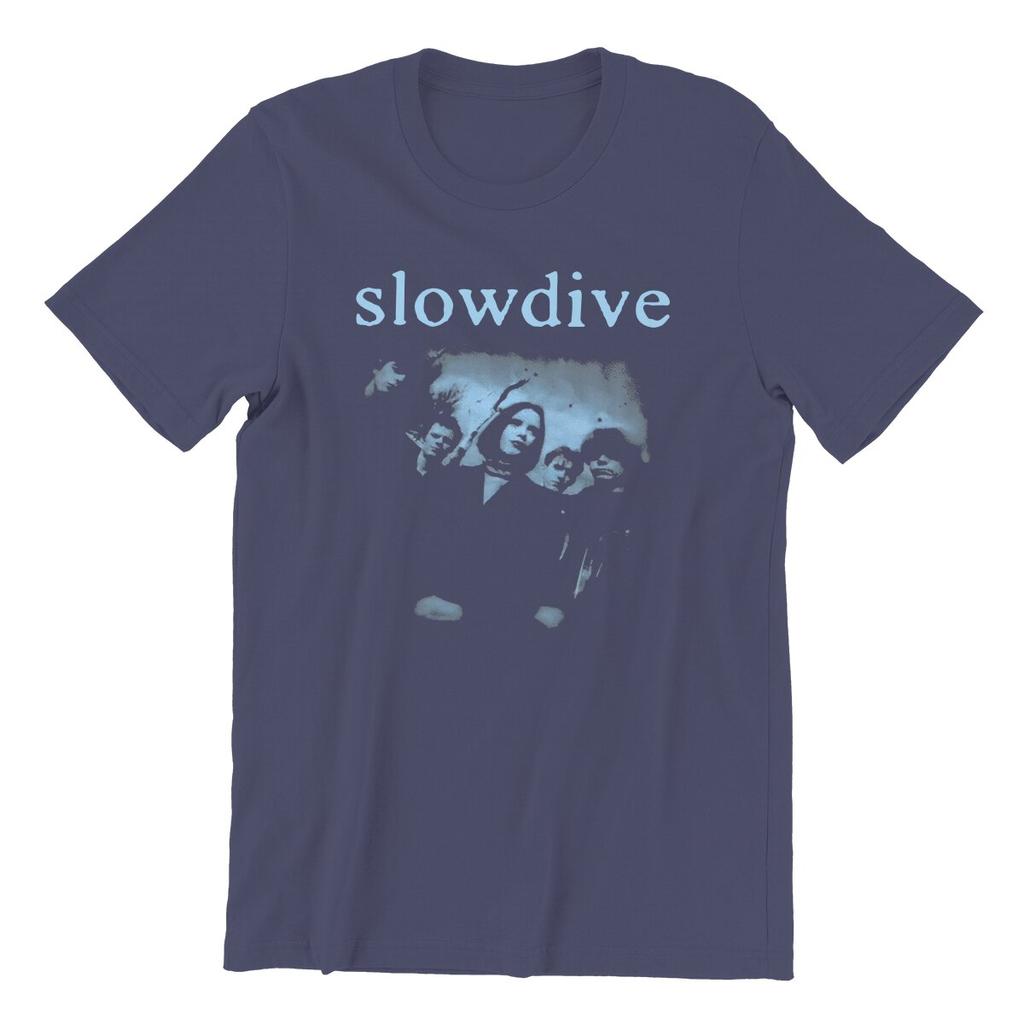 Herren Slowdive T-Shirt Tour 90er Baumwollkleidung Neuheit Kurzarm Rundhals T-Shirts Sommer T-Shirts