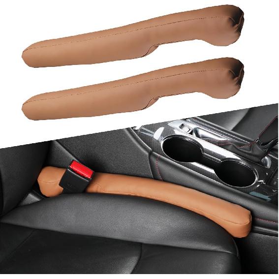 2 PCS Leather Car Seat Gap Filler, Auto Seat Blocker Organizer Fill The Gap Between Seat And Console, Universal Gap Filler Plug Stop Things From