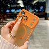 New Orange 17 pro max Phone Case for iPhone 17 AIR 17 PRO Max Magnetic Translucent Matte Camera Glass Film Protect Magsafe Cover