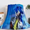 Blanket Sonic Flannel Hedgehog Cartoon Sofa Bed Throw Rug Warm Winter Gift Kids