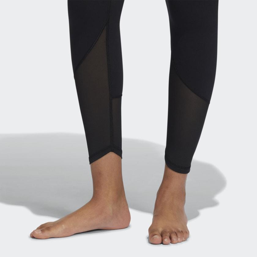 Adidas Casual Sports Cropped Leggings Women Bottoms Black GR8096