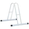 Vidaxl Stand For 1 Bicycle, Freestanding, Galvanized Steel