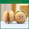Hamburger Plush Keychain With Cute Design Perfect For Girl Backpack Accessories