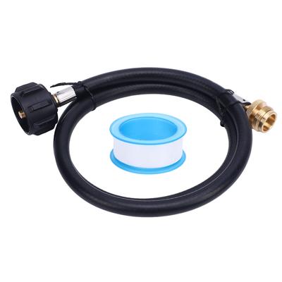 RV Gas Hose with QCC1 Connector Flexible Safe Connection 6FT Length Pigtail Hose for RV Van Trailer Gas Tank
