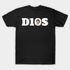 Men Black Print T-shirt Dios No-Cut Transfer Paper Print Cotton Tshirt