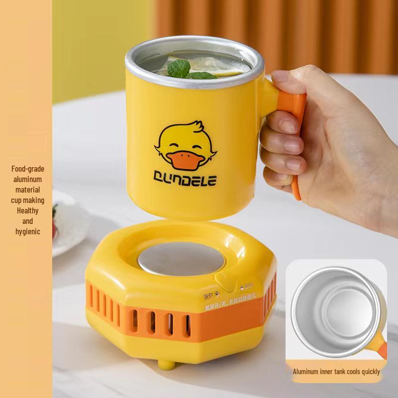 

Mini Rapid Cooling Cup Chiller for Home, Office, Outdoor - Freezer for Cold Drinks, Iced Beverage, and Frozen Beer