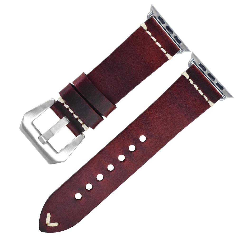 Applicable To Apple Watch Leather Strap Apple Watch Iwatch8 Men'S S7 Women'S Strap