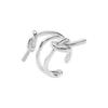 2025 New Creative Copper Twisted Open Rings for Women Personality Metal Bright Surface Plain Circle Trendy Ring Jewelry Gifts