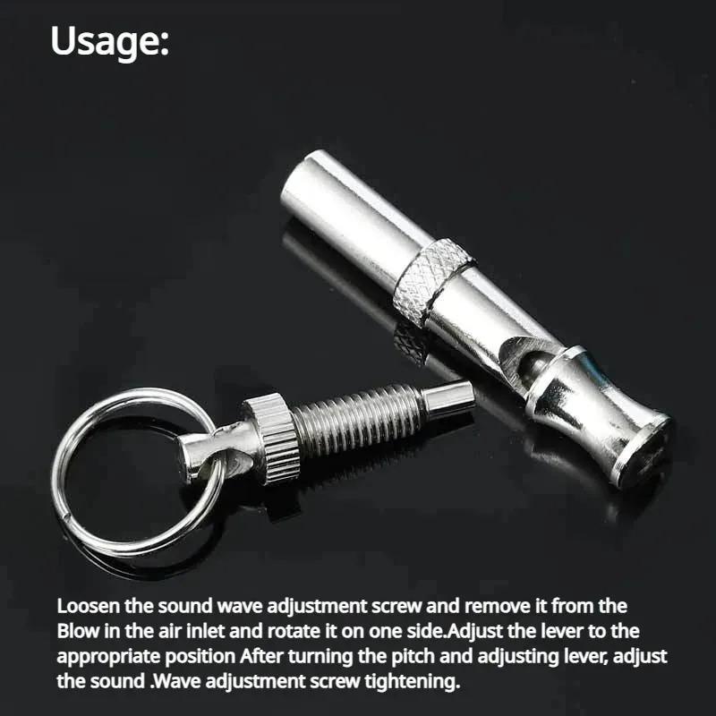 

Ultrasonic Training Dog Training Whistle Stop Barking Device Flute Silent Whistle Control Tool Puppy Train Keychain Pet Supplies 1 Pcs серебряный