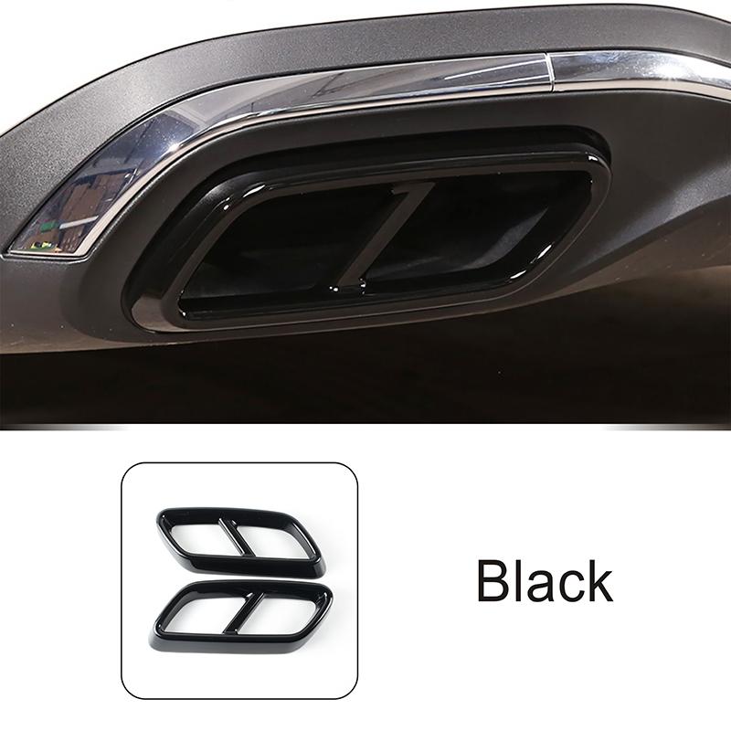 For Mercedes Benz C Class W206   Car Rear Tail Throat Muffler Decoration Frame Exhaust Pipe Sticker Exterior Accessories