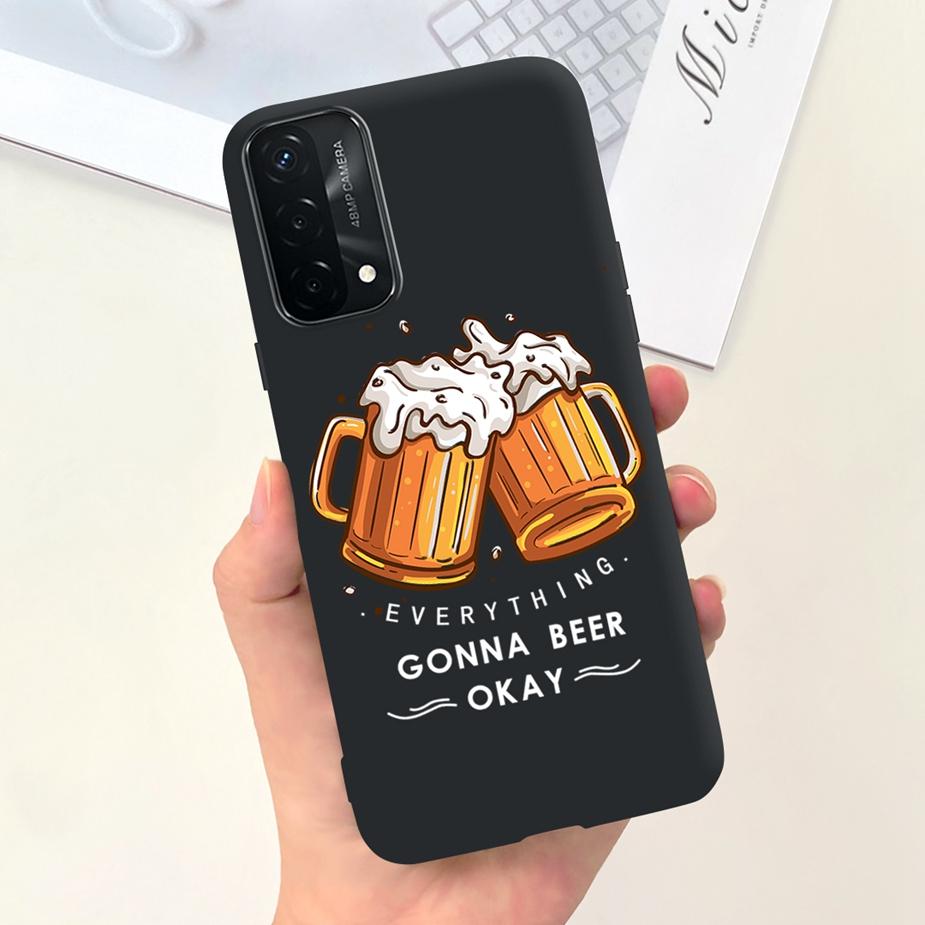For Oppo A74 4G Case Oppo A54 A94 Cute Fashion Panted Cover Soft TPU Phone Case For Oppo A94 A 54 74 OppoA54 OppoA94 Fundas Capa