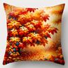 Home Decor Autumn Leaves & Basket Decorative Pillow Covers Pattern Cushion Cover Suitable For Sofa Bedroom Car Pillow Cover