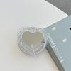 Magnetic Magsafe Mobile Phone Airbag Holder Glitter Sequins Love Mirror Portable Creative Makeup Mirror