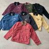 Męska Kurtka Robocza Detroit Premium Spierana - 9 Vintage Kolorów Luźny Krój Mieszanka Bawełny Styl Streetwear