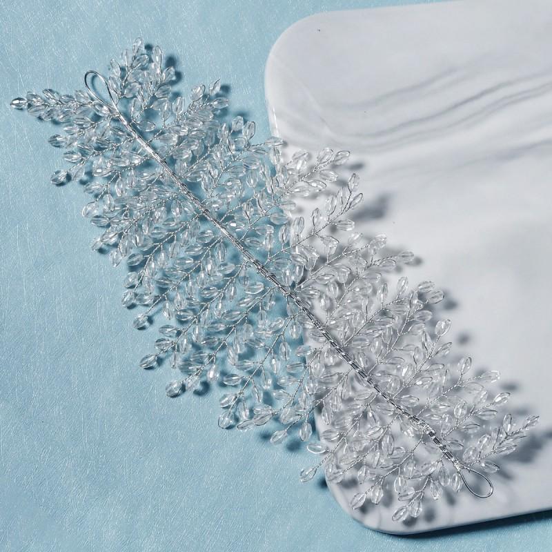 Bride Headwear High-end Luxury Heavy Handmade Crystal Hair Band Wedding Dress Banquet Accessories