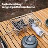 Stainless Steel BBQ Grills Practical Camping Storage Shelf For Hiking Picnic
