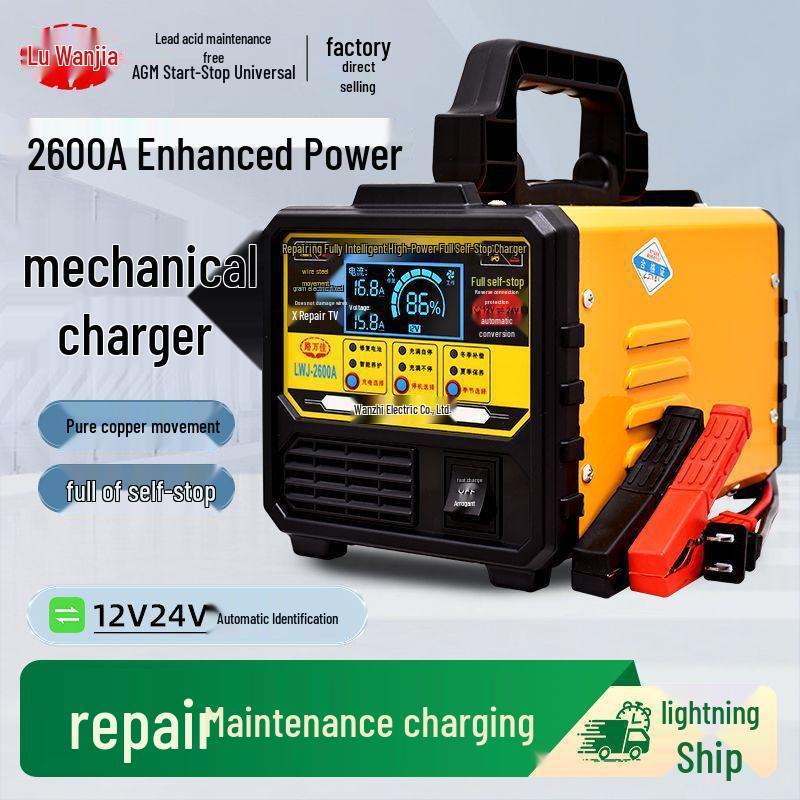 Intelligent Universal Car Battery Charger 12V/24V - Start-Stop Compatible