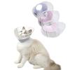 Clear Cat Recovery Cone Collar Soft Cat Elizabethan Ring Reusable Pet Protective Collar  for Neck