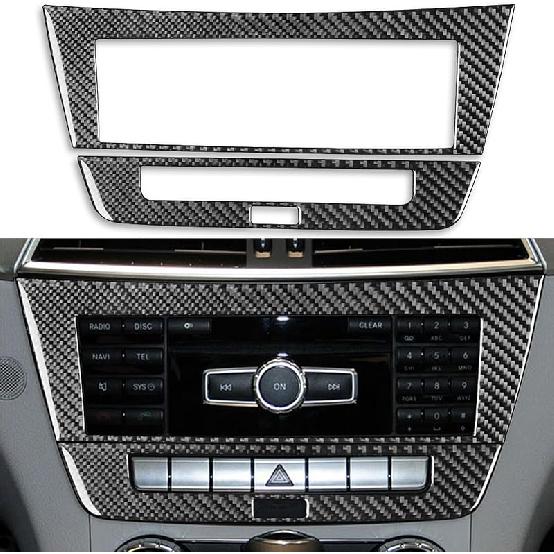 NVCNX Carbon Fiber Compatible with Mercedes-Benz C-Class W204 C250 C300 C350 C63 AMG 2008 2009 2010 2011 2012 2013 2014 Sedan Accessories Door Panel