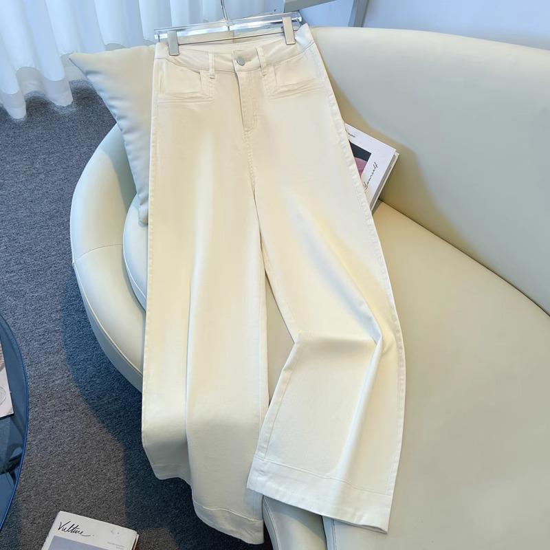 

Женские универсальные джинсы из денима с высокой посадкой и широкими штанинами - Коллекция весна/лето 2025 XL (115-125 lbs)