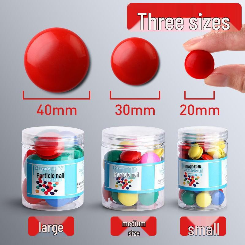 Round Colored Whiteboard Magnet Clips - Strong Magnetic Hold for Blackboard & Whiteboard