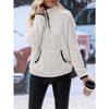 Women's Half Zipper Plush Sweatshirt