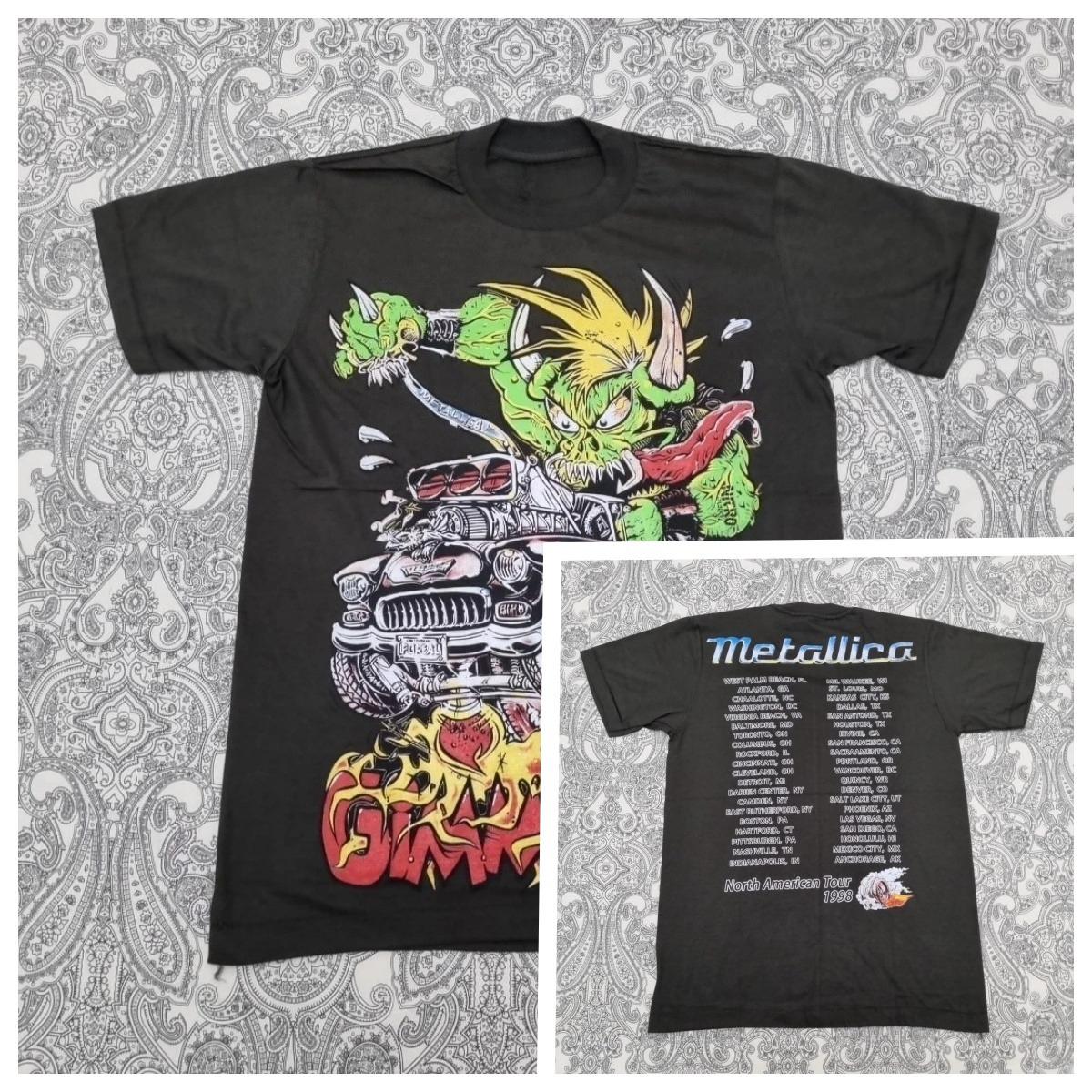 

Metallica Gim Me Fuel Metal Band T Shirt Size Medium Graphic Print 1999 High-end Luxury Is for Both Men and Women Top Y2k 4XL
