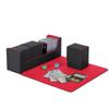 Card Deck Case for 400+ Trading Cards with 5pcs Divider PU Magnetic Storage Box Holder Sleeve Card for Game YuGiOh MTG Star Card