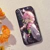Hot Anime Demon Slayer Hard Phone Case For Samsung Galaxy A73,A72,A71,A70,A53,A52,A51,Soft Silicone Black Cover