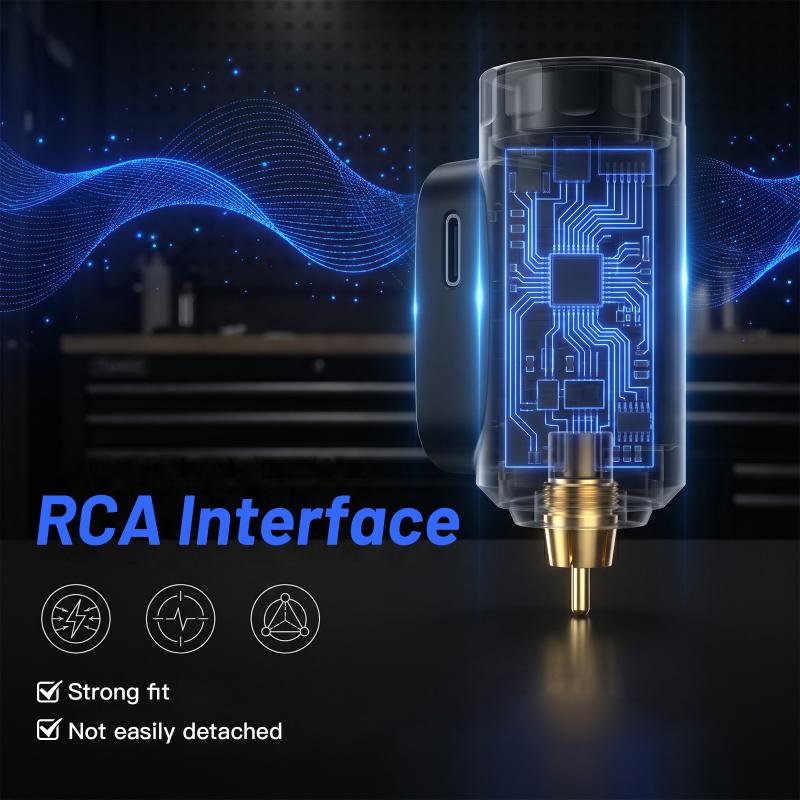 1 Set Portable Wireless Tattoo Power Supply 1200Mah With Color Screen Digital Display Control Tattoo Pen Battery