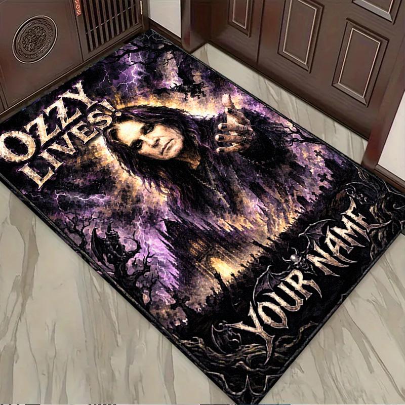 Name Custom Ozzy Carpet Rug for Living Room Bedroom Home Sofa Decoration,Kids play Non-slip Floor Mat