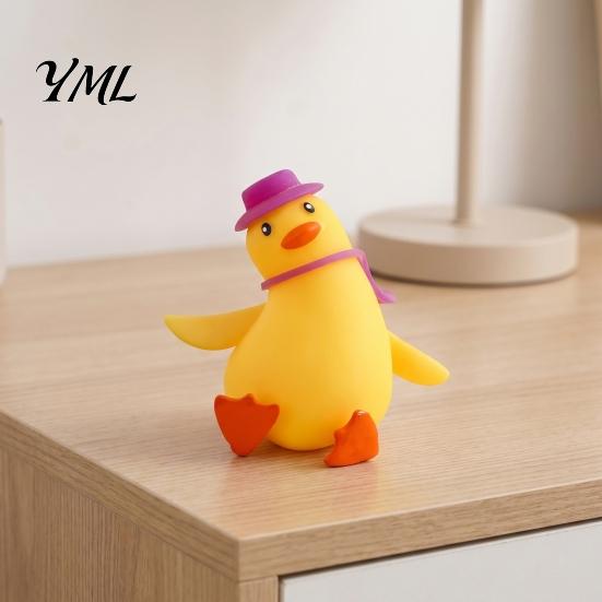Deformable Squeeze Toys Cartoon Duck Stress Relief Toy, Squeezable Fidget Soft Toy Stretch Sensory for Hand Exercise Relaxation Anxiety